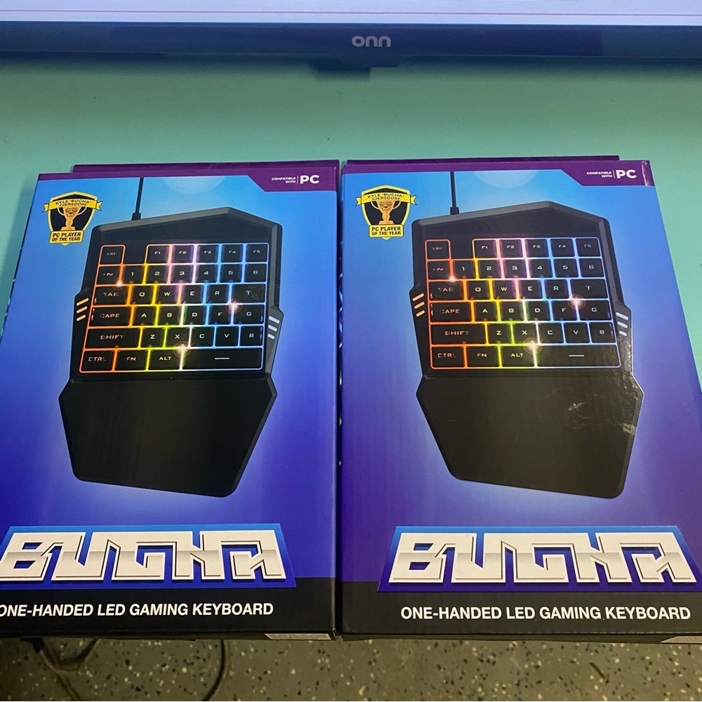 2 New, Unk RGB One-Handed Gaming Keyboard